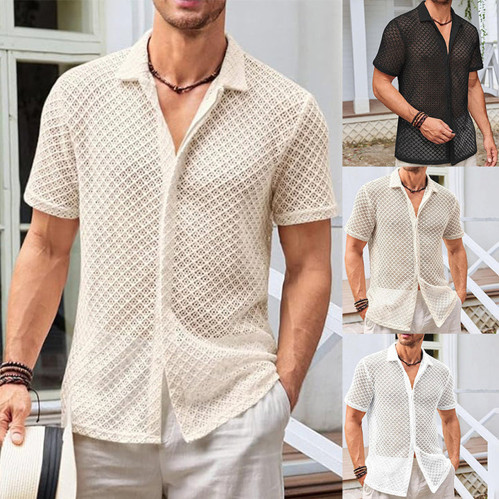 Summer Shirt Tops Beach Men Clothing