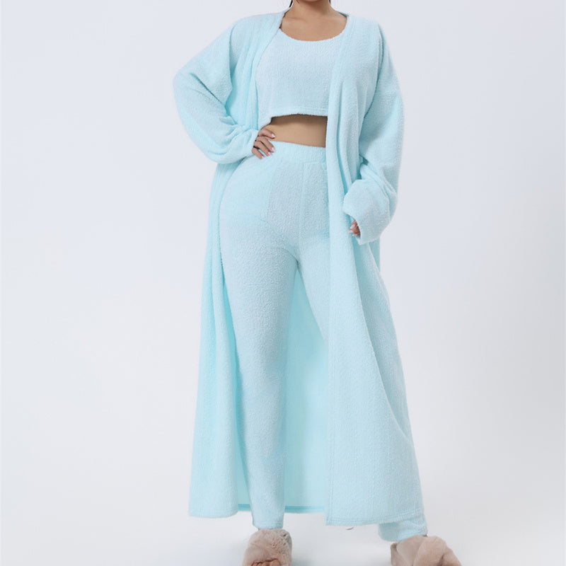 Cozy Pajama Set, 3 Piece Lounge Set, Cute Loungewear