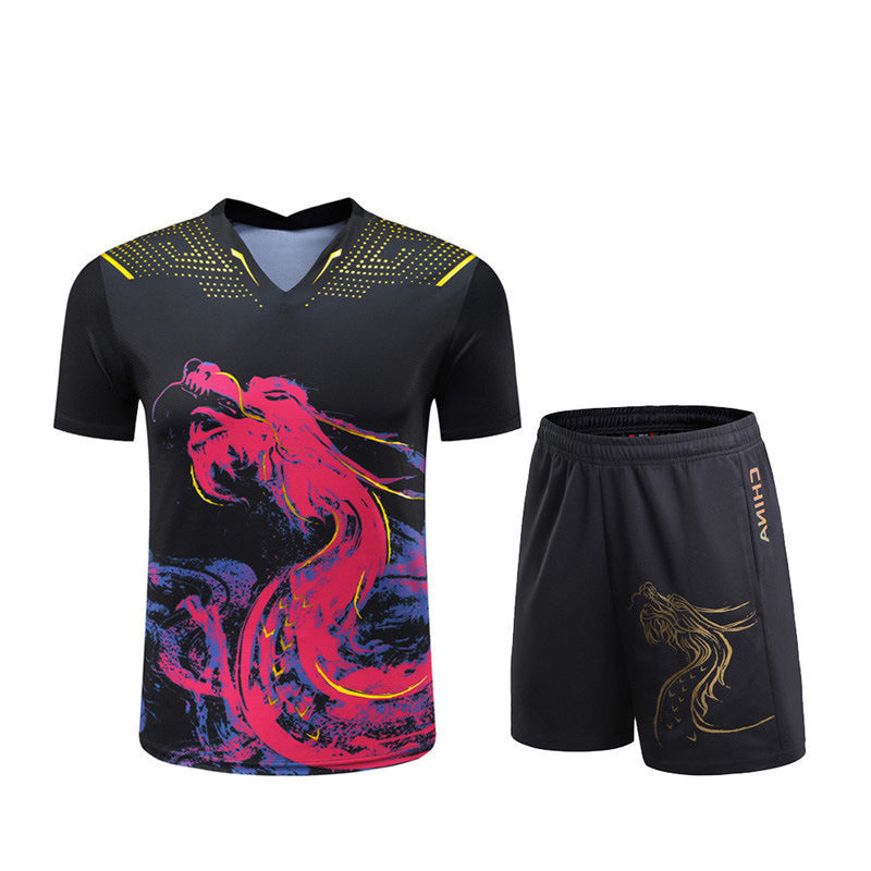 Couple Sportswear Short Sleeve Table Tennis Wear Children