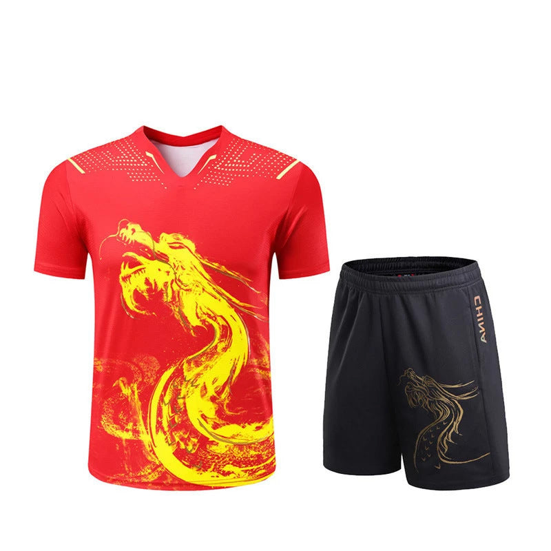 Couple Sportswear Short Sleeve Table Tennis Wear Children
