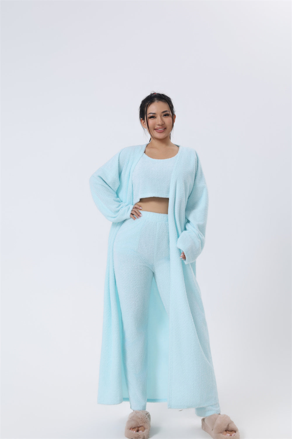 Cozy Pajama Set, 3 Piece Lounge Set, Cute Loungewear