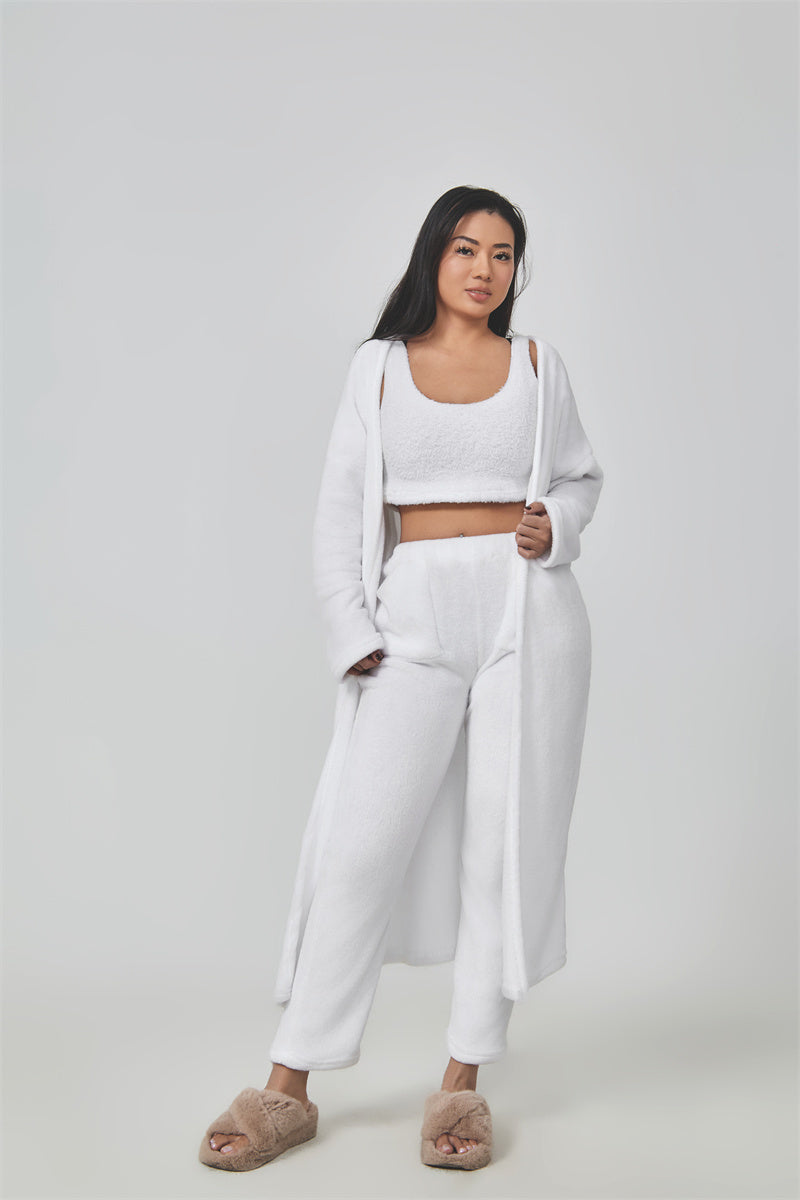 Cozy Pajama Set, 3 Piece Lounge Set, Cute Loungewear